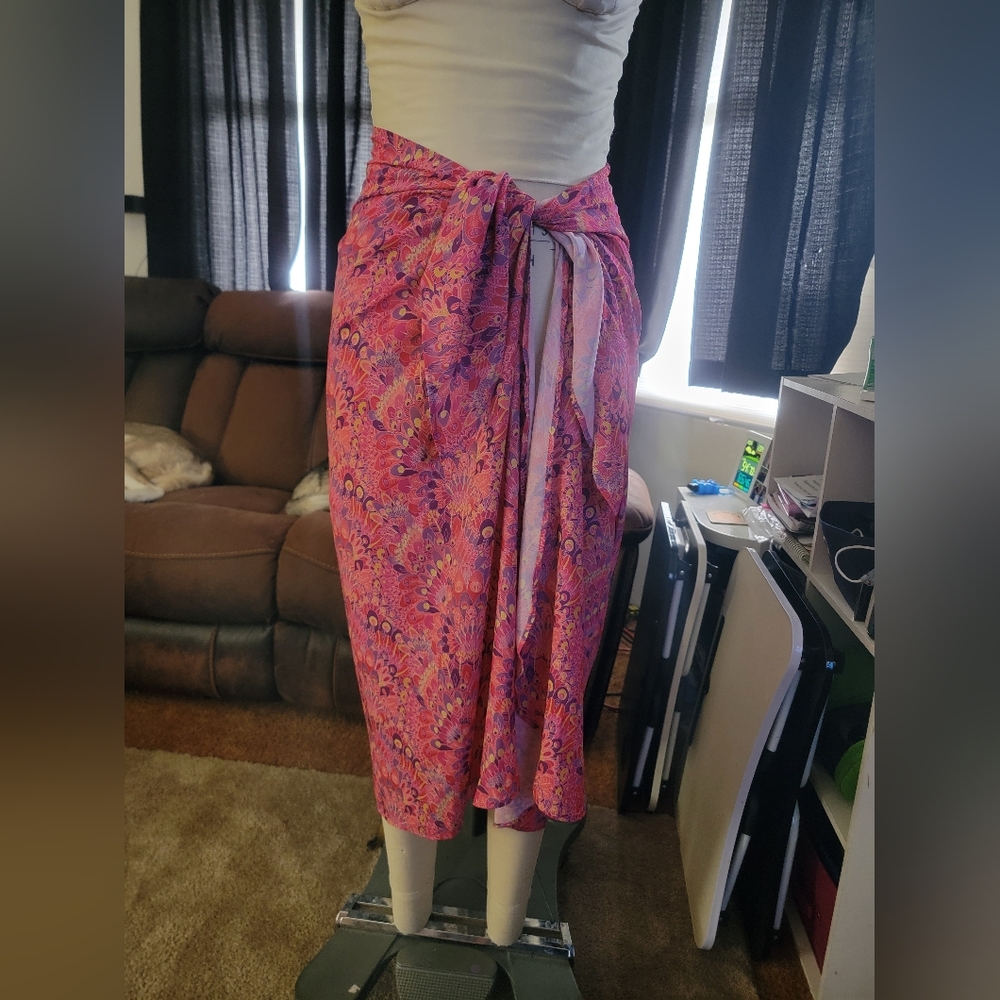 Liberty Art Fabric sarong/beach cover up